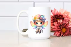 Colorful Fairy in Lab Coat PNG Product Image 2
