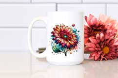 Shiny Stained Gerbera | Sublimation | Clipart Product Image 2
