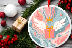 Round Christmass Ornament PNG Product Image 2