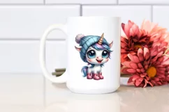 Baby Unicorn with Hat and Rain Boots | Expressive Clipart Product Image 2