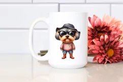 Sublimation Sticker Clipart: Sunglasses Yorkipoo Product Image 2
