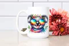 Funny Cute Koala Watercolor | Clipart Product Image 2