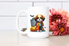 Cute Baby Dog Halloween Grave | Clipart Product Image 2