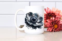 Shiny Anemone Metallic Marble Sublimation Clipart Product Image 2