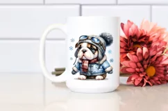 Cute Baby Bulldog PNG Product Image 2