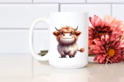 Happy Highland Cow PNG Product Image 2