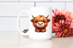 Happy Highland Cow PNG Product Image 2