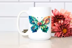 Vibrant Watercolor Butterfly PNG Product Image 2