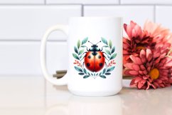 Colorful Ladybug Centered Sublimation Clipart Product Image 2