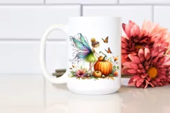 Vibrant Fairy with Pumpkin | Sublimation | Clipart Product Image 2