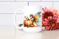 Vibrant Fairy with Pumpkin | Sublimation | Clipart Product Image 2