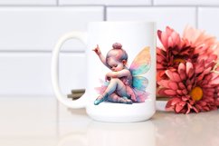 Colorful Fairy in Modern Dancer&#039;s Outfit PNG Product Image 2
