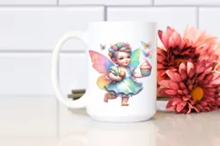 Whimsical Baby Fairy with Baker's Apron PNG Product Image 2