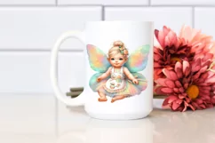 Colorful Fairy in Baker's Apron PNG Product Image 2