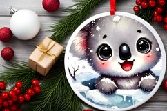 Round Christmas Ornament Sublimation|Clipart Product Image 1