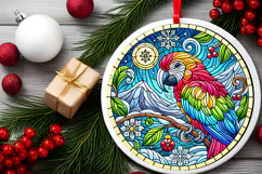 Round Christmass Ornament PNG Product Image 2