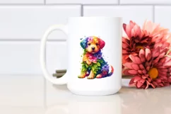Vibrant Watercolor Puppy PNG Product Image 2