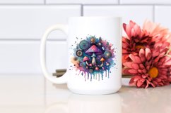 Magical Celestial Mushroom | Clipart Product Image 2