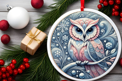 Round Christmass Ornament PNG Product Image 2
