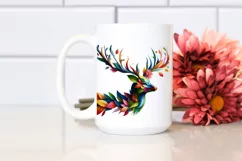 Vibrant Watercolor Deer PNG Product Image 2