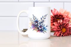 Shiny Watercolor Lobelia Diamond Golden Product Image 2