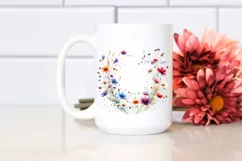 Vibrant Wild Flowers | Sublimation | Clipart Product Image 2