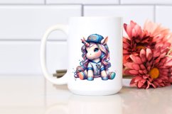 Baby Unicorn in New York Club PNG Product Image 2