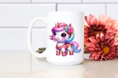 Baby Unicorn in Hambo Dancer Attire PNG Product Image 2