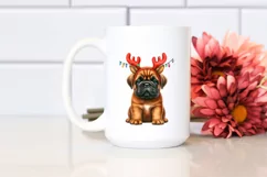 a Cute Watercolor Bullmastiff PNG Product Image 2