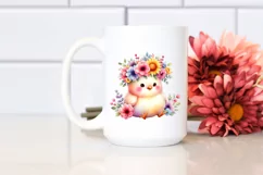 Cute Chicken Pastel Colors Watercolor | Clipart Product Image 2