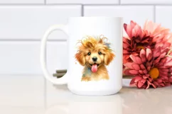 Watercolor Golden Retriever PNG Product Image 2