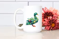Vibrant Watercolor Duck PNG Product Image 2