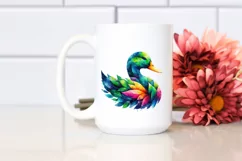 Vibrant Watercolor Duck PNG Product Image 2