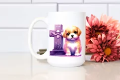 Simple Vibrant Baby Dog with Grave | Clipart Product Image 2