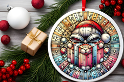 Round Christmass Ornament PNG Product Image 2