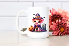 Cute Baby Pig Halloween Drawing | Clipart Product Image 2