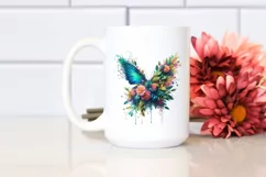 Vibrant Watercolor Butterfly PNG Product Image 2