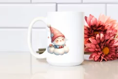Vintage Christmas Gnomes, Transparent PNG Product Image 2