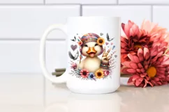 Detailed Duck Portrait Watercolor Clipart Product Image 2