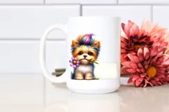 Goofy Dog with Flower, PNG Product Image 2