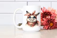 Whimsical Bunny Portrait in Detailed Watercolor | Colorful Product Image 2