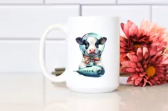 Baby Cow with Submarine PNG Product Image 2