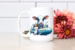 Baby Cow with Submarine PNG Product Image 2