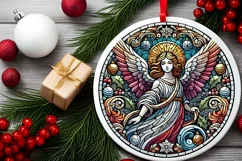 Round Christmas Ornament Sublimation|Clipart Product Image 1