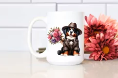 Baby Macaw Flower Bouquet Clipart Product Image 2