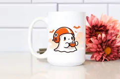 Football Helmet Ghost with Tea, Simple PNG Product Image 2