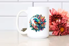 Vibrant Watercolor Bird PNG Product Image 2