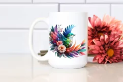 Vibrant Watercolor Bird PNG Product Image 2