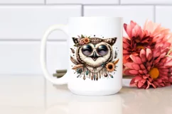 Cute Owl Portrait in Detailed Watercolor | Funny Clipart Product Image 2