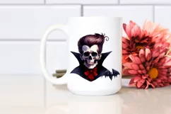 Vampire Skull with Hair, Transparent PNG Product Image 2
